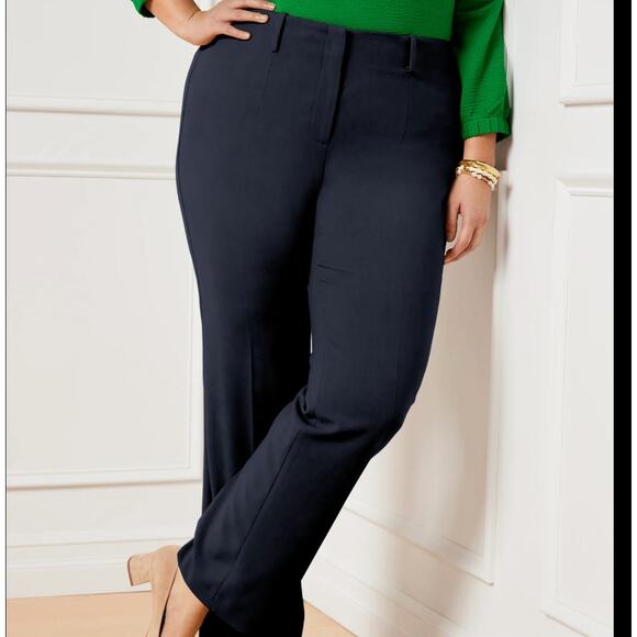 Talbots 20WP Navy Southampton Pants Stretch Dress Slacks - Picture 1 of 8